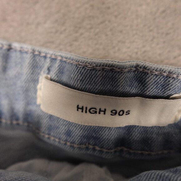 Cotton On Jeans High 90s Distressed Jean –‎ Women's Size 4 – Light Wash Blue - Picture 4 of 12